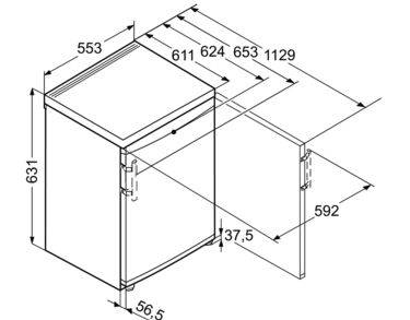 Armoire négative -15°C, 70 litres, 2 tiroirs