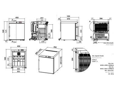 Armoire box positive labo 30L porte vitrée