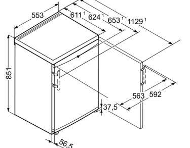 Congélateur électroménager, Smart Frost, 3 tiroirs, 98L