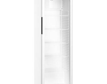 Armoire positive, carrosserie epoxy blanc, porte vitrée, 400L