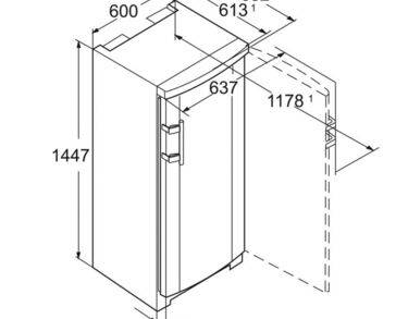 Congélateur électroménager, Smart Frost, 6 tiroirs, 192L