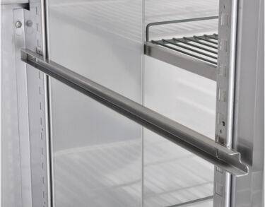 Glissière inox droite en