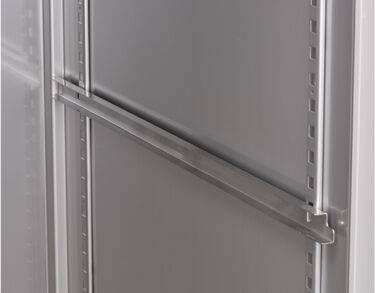 Glissière inox droite en