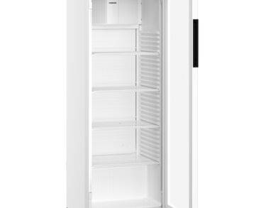 Armoire positive, carrosserie epoxy blanc, porte vitrée, 347L