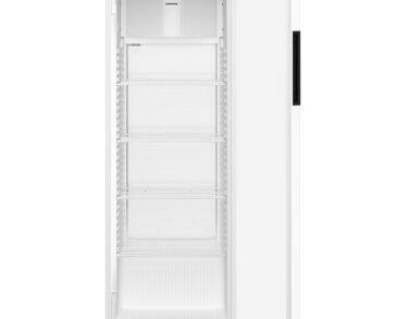 Armoire positive, carrosserie epoxy blanc, porte vitrée, 347L