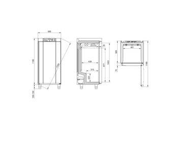 ARMOIRE POSITIVE ATEX BLANCHE VITREE 218L