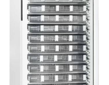 Armoire médicaments 5°C ± 3°C, 569 litres, porte vitrée
