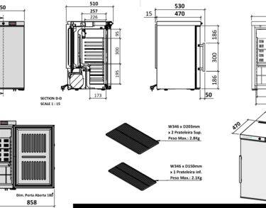 Armoire box positive labo 52L porte pleine