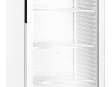 Armoire positive, carrosserie epoxy blanc, porte vitrée, 400L