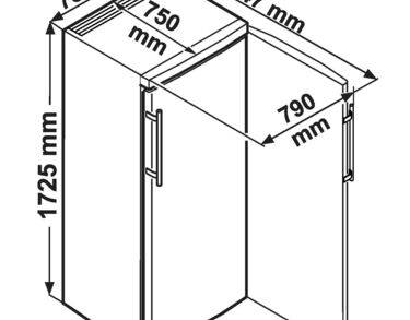 Armoire négative statique, carrosserie epoxy blanc, 513L