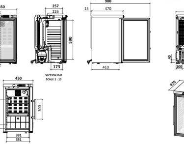 Armoire box positive labo 52L porte vitrée Advanced