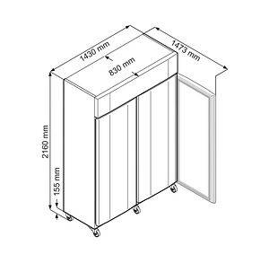 Armoire négative -20°C, 1361 litres