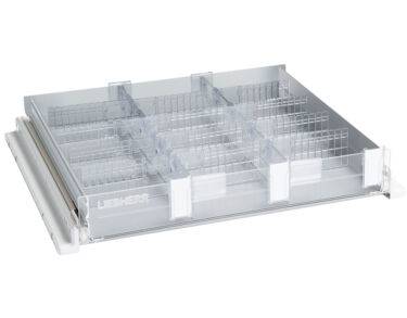 Tiroir aluminium (fond plein) façade plexi - dimensions utiles (lxpxh) 403x370x55 mm
