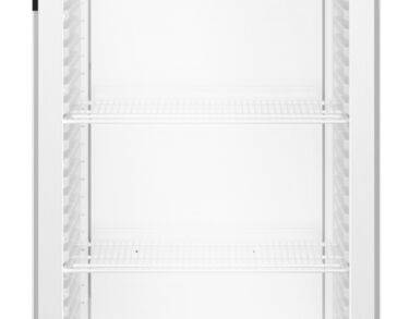 Armoire positive, carrosserie epoxy blanc, porte vitrée, 347L