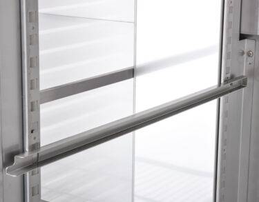 Glissière inox gauche en